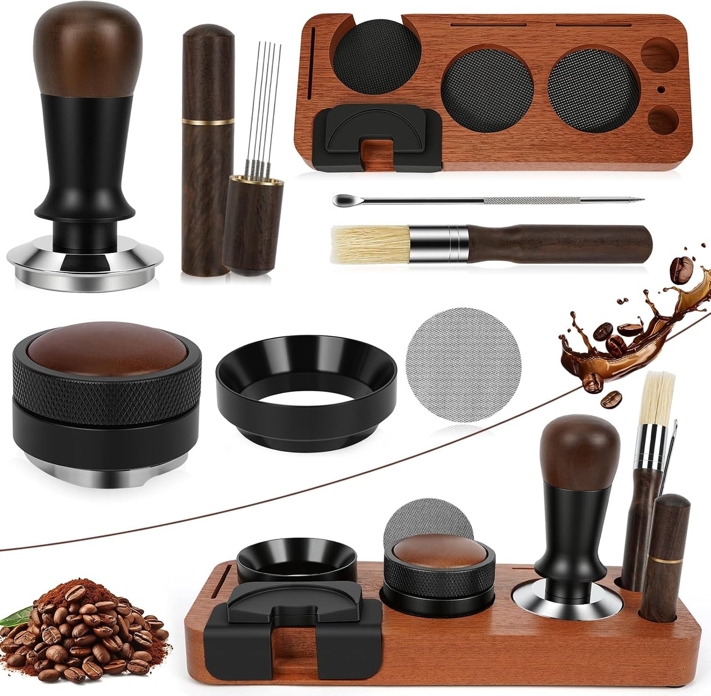 Kit 8 accesorios café expreso distribuidor pantalla disco embudo