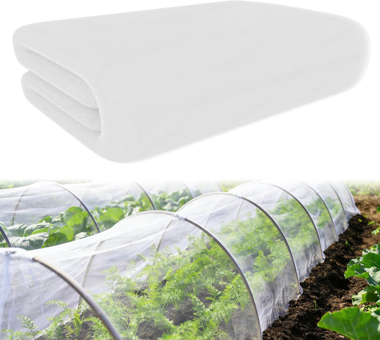 Red malla jardín 10x33ft nanocompuesto mosquitera para plantas