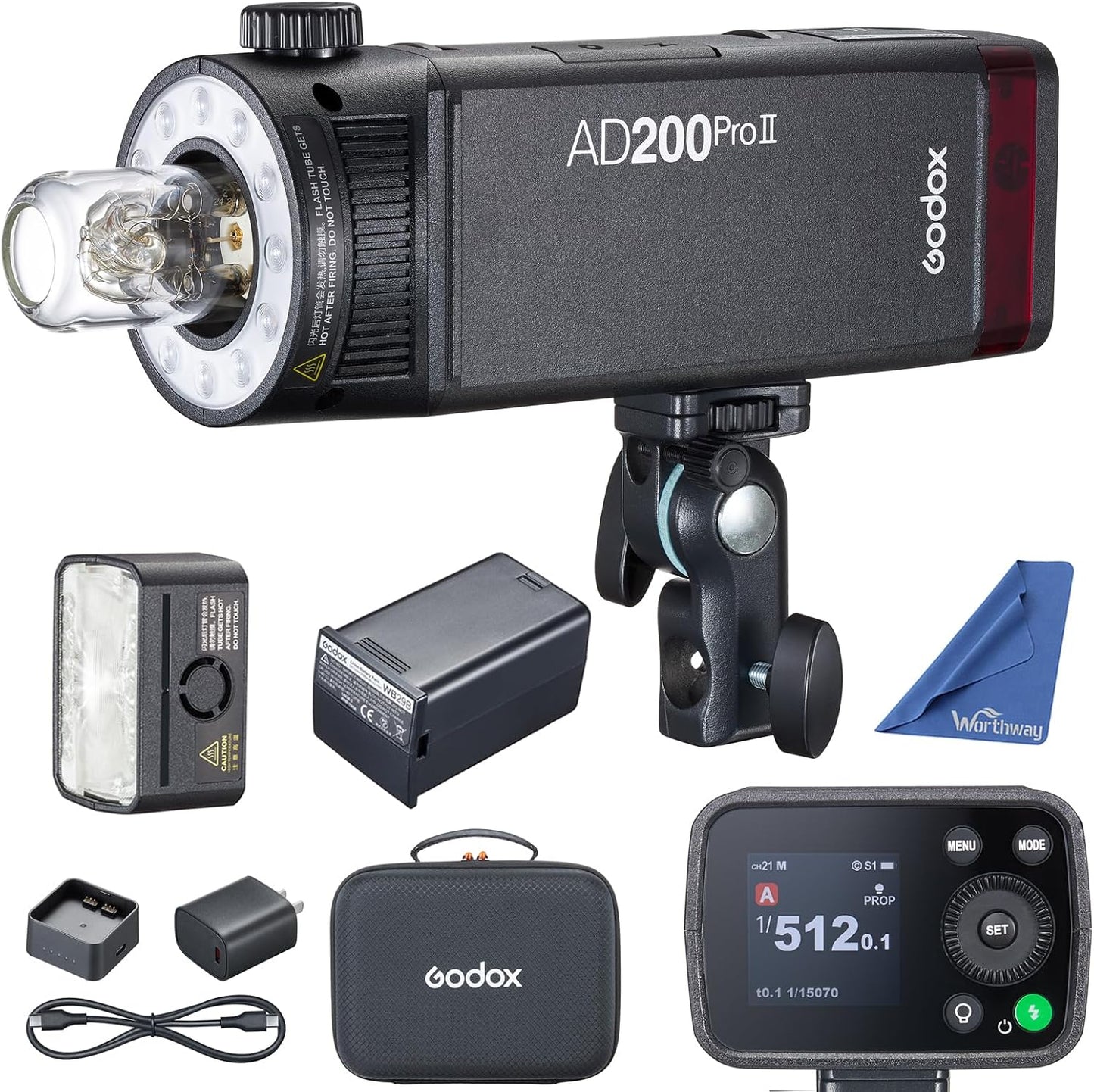 Flash AD200Pro II sincronización X3 LED bicolor ajustable