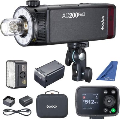 Flash AD200Pro II sincronización X3 LED bicolor ajustable