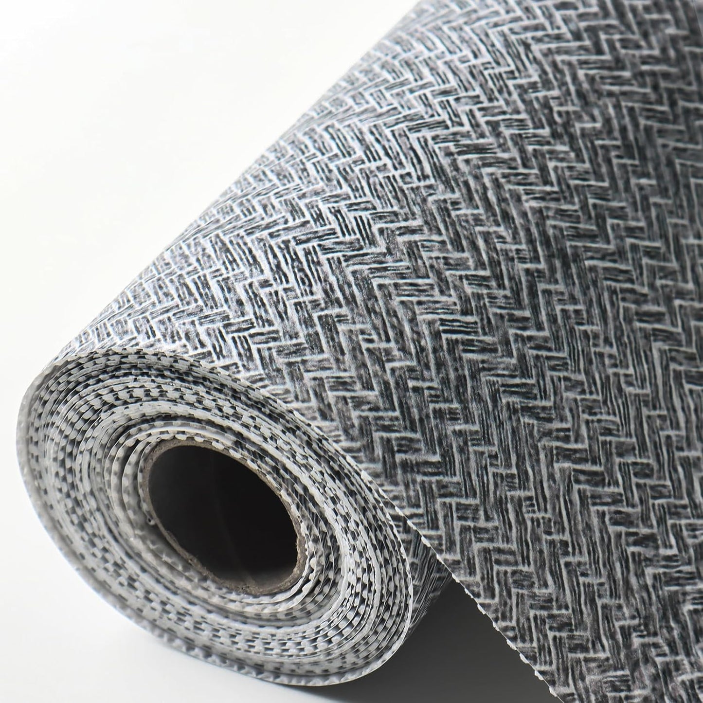 Forro gris no adhesivo para armarios cajones lino impermeable
