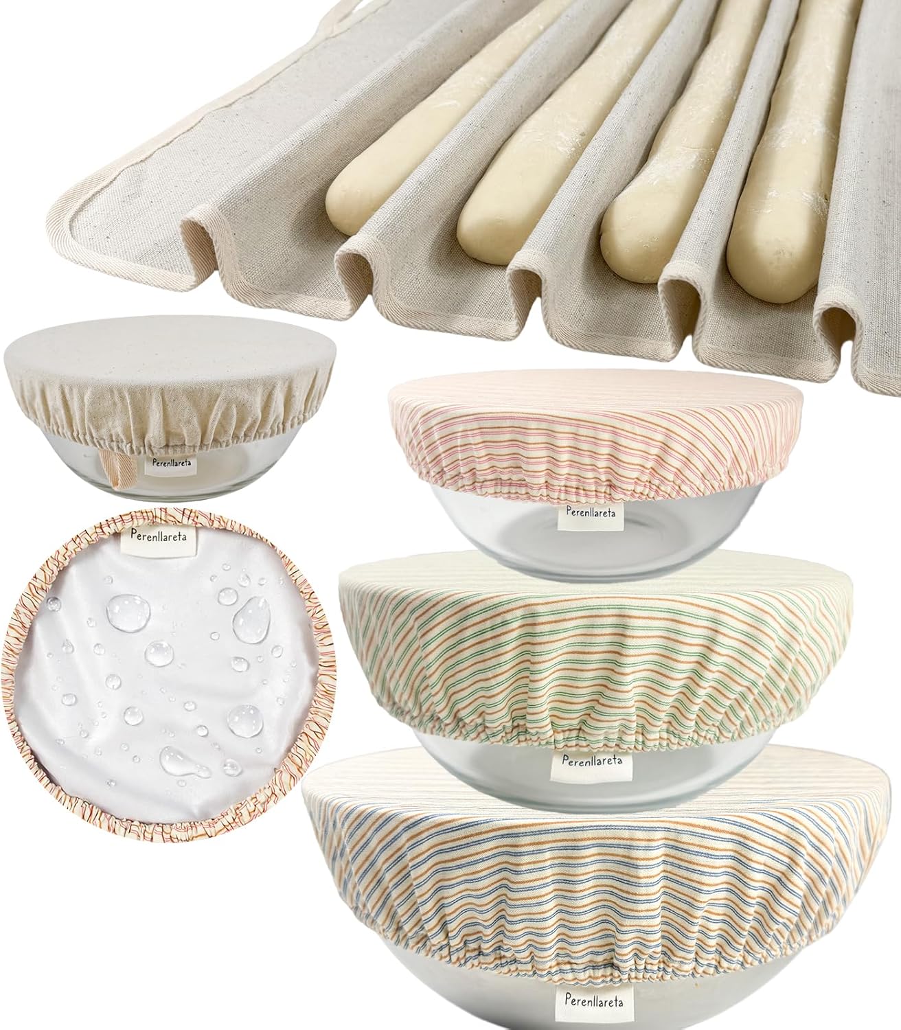 Paño para fermentación de pan XL y cubierta para panadería