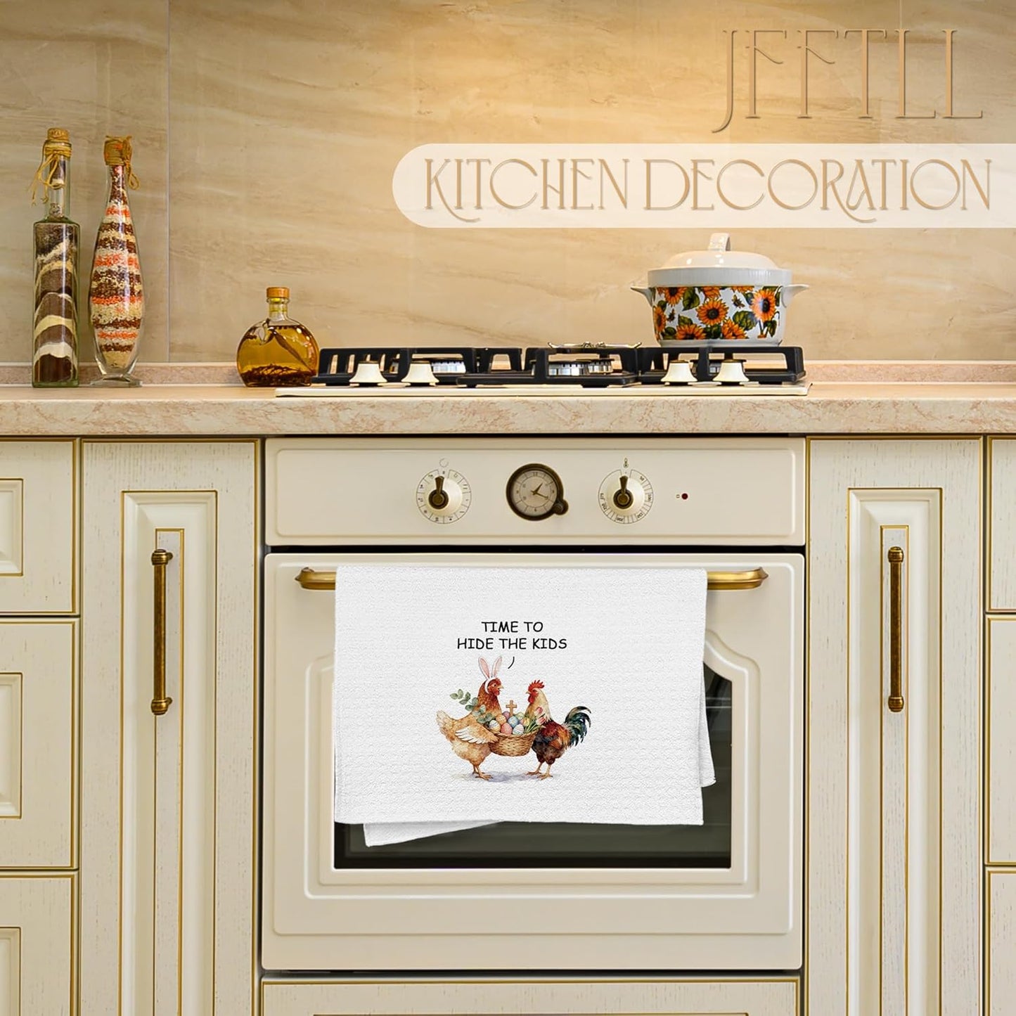 Toallas de cocina divertidas de pollo de Pascua, regalo para amantes del pollo