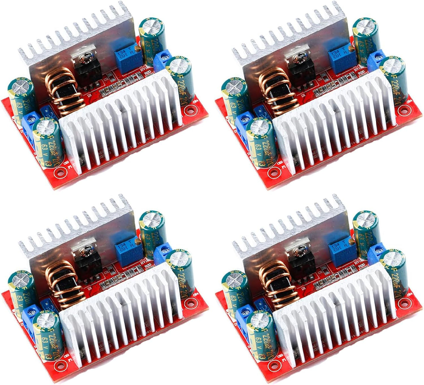 Pack 4 módulos convertidor CC ajustable 8.5-50V a 10-60V