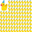 100 Mini Patos Resina con Sombrero Adorno Hogar