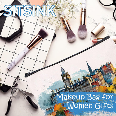 Bolsa maquillaje souvenir Escocia para viajeras mujeres