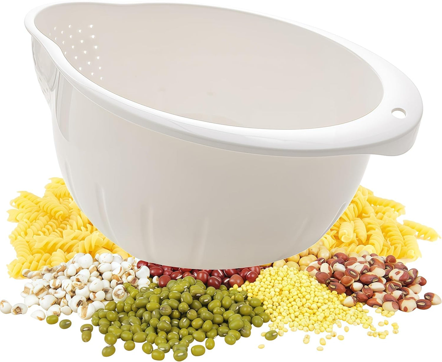 Cuenco plástico sin BPA para lavar arroz y quinoa