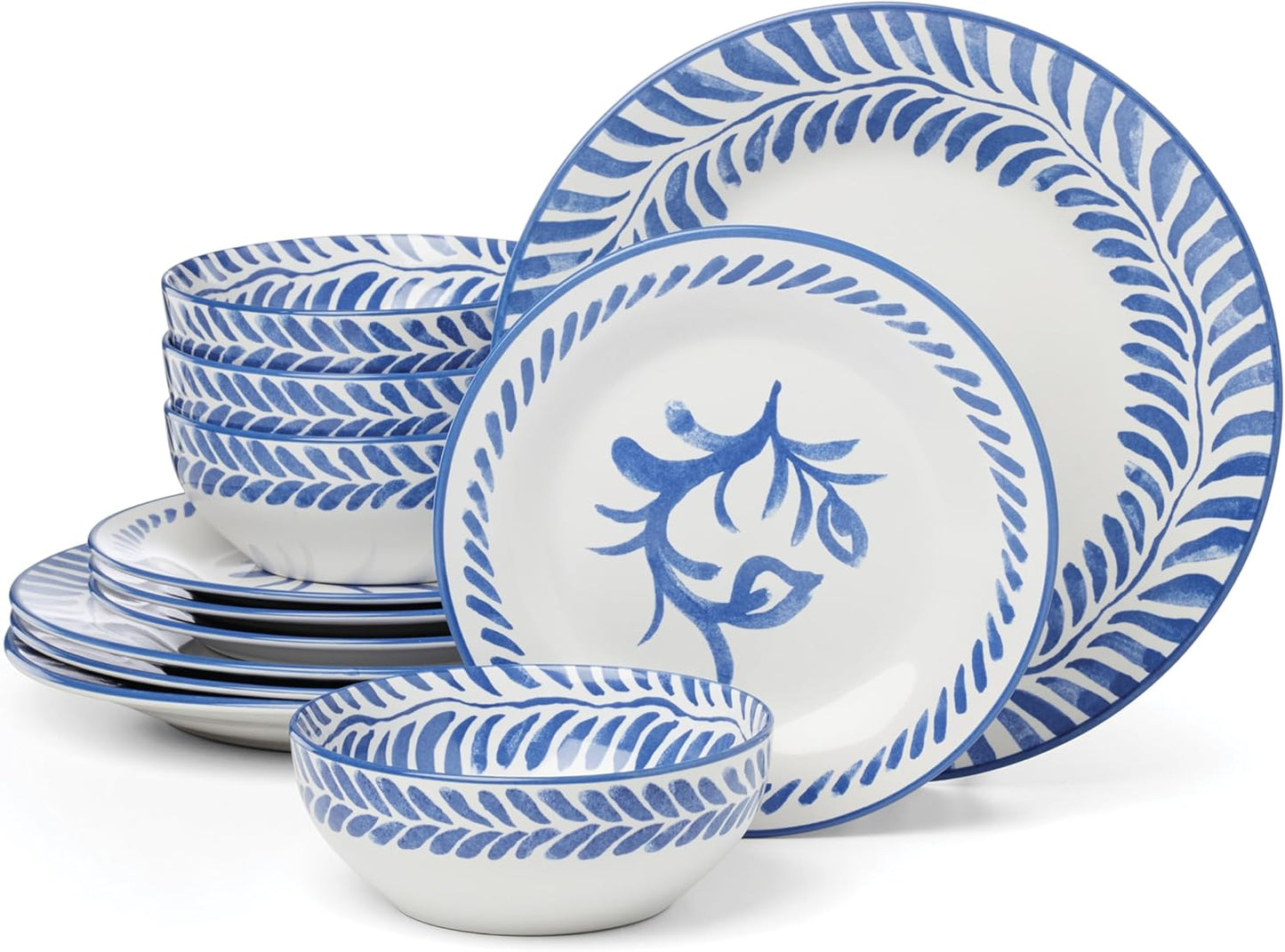 Juego de vajilla de 12 piezas Oneida Solear Blue