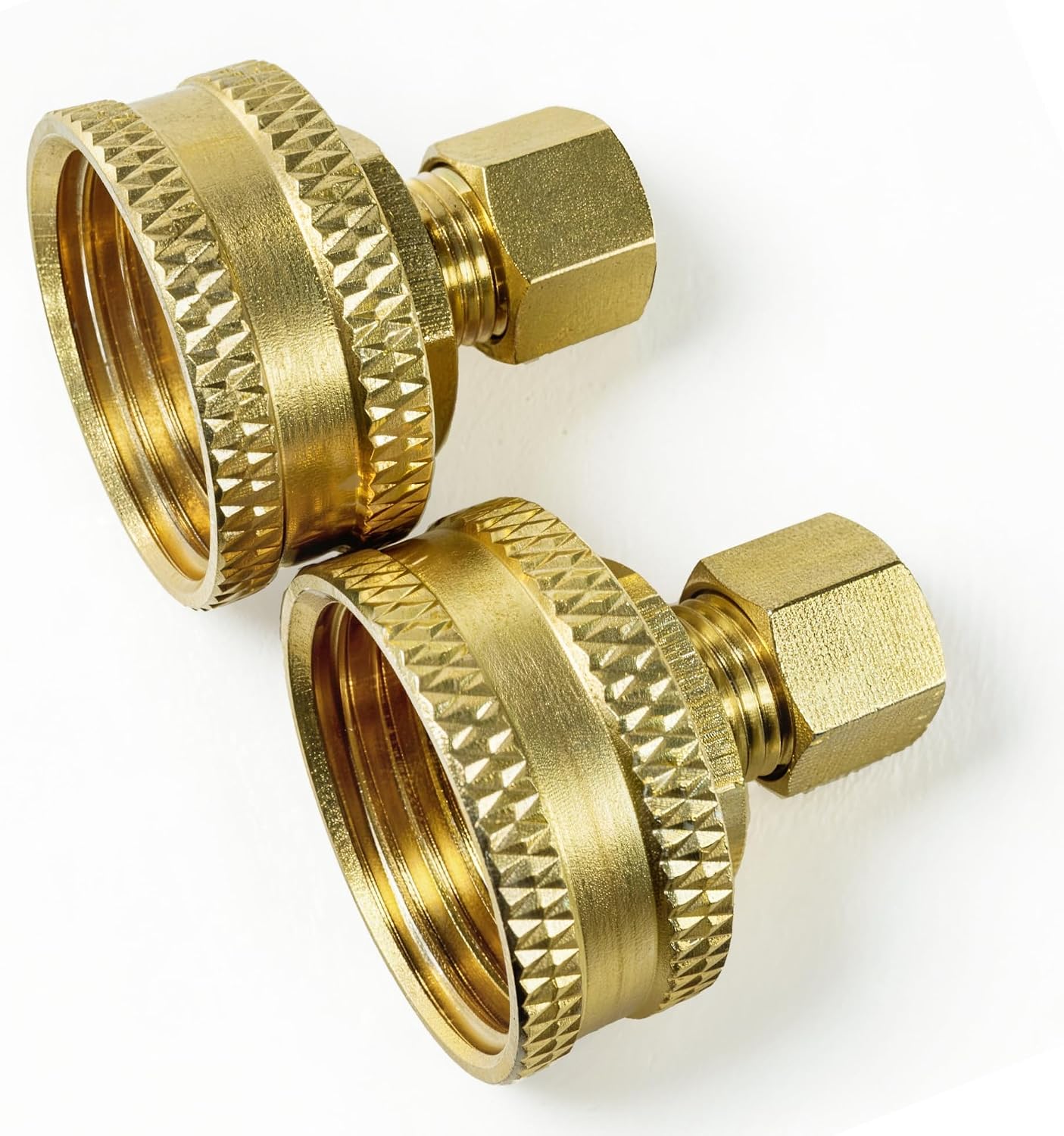 Adaptador compresión FHT 3/4x1/4 pulg latón duradero paquete 2