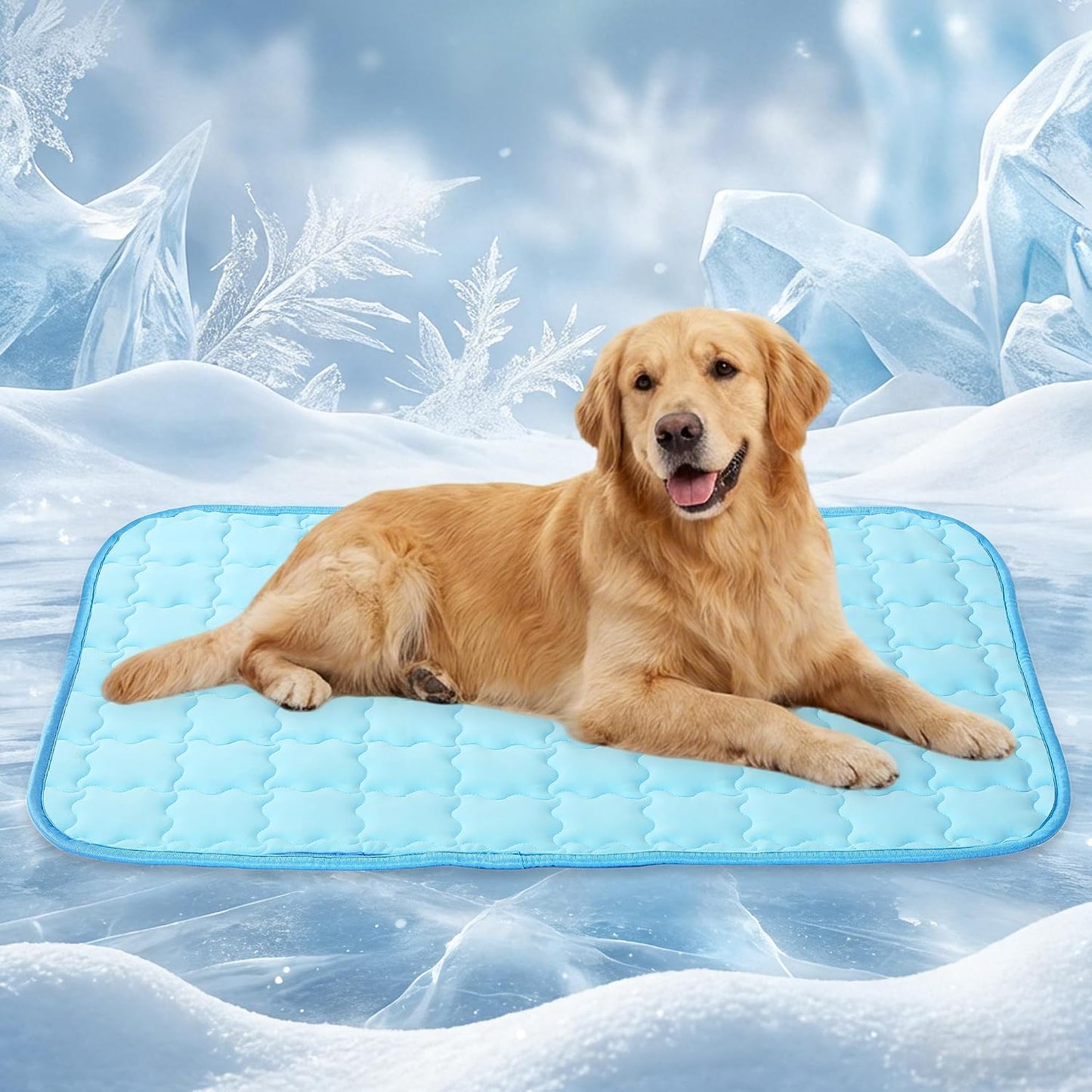 Tapete refrescante doble cara para perros 43x31pulg