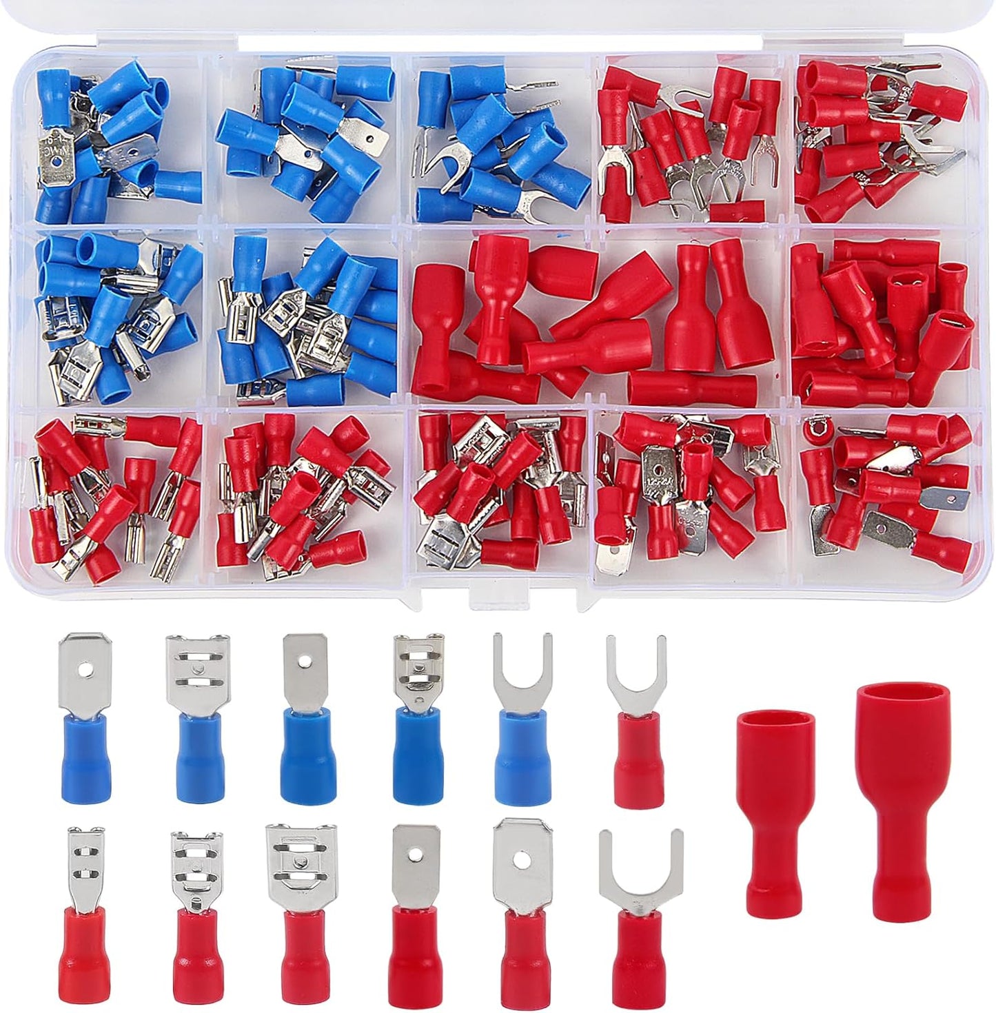 Kit 140 Pzas Conectores Cable Eléctrico Surtido