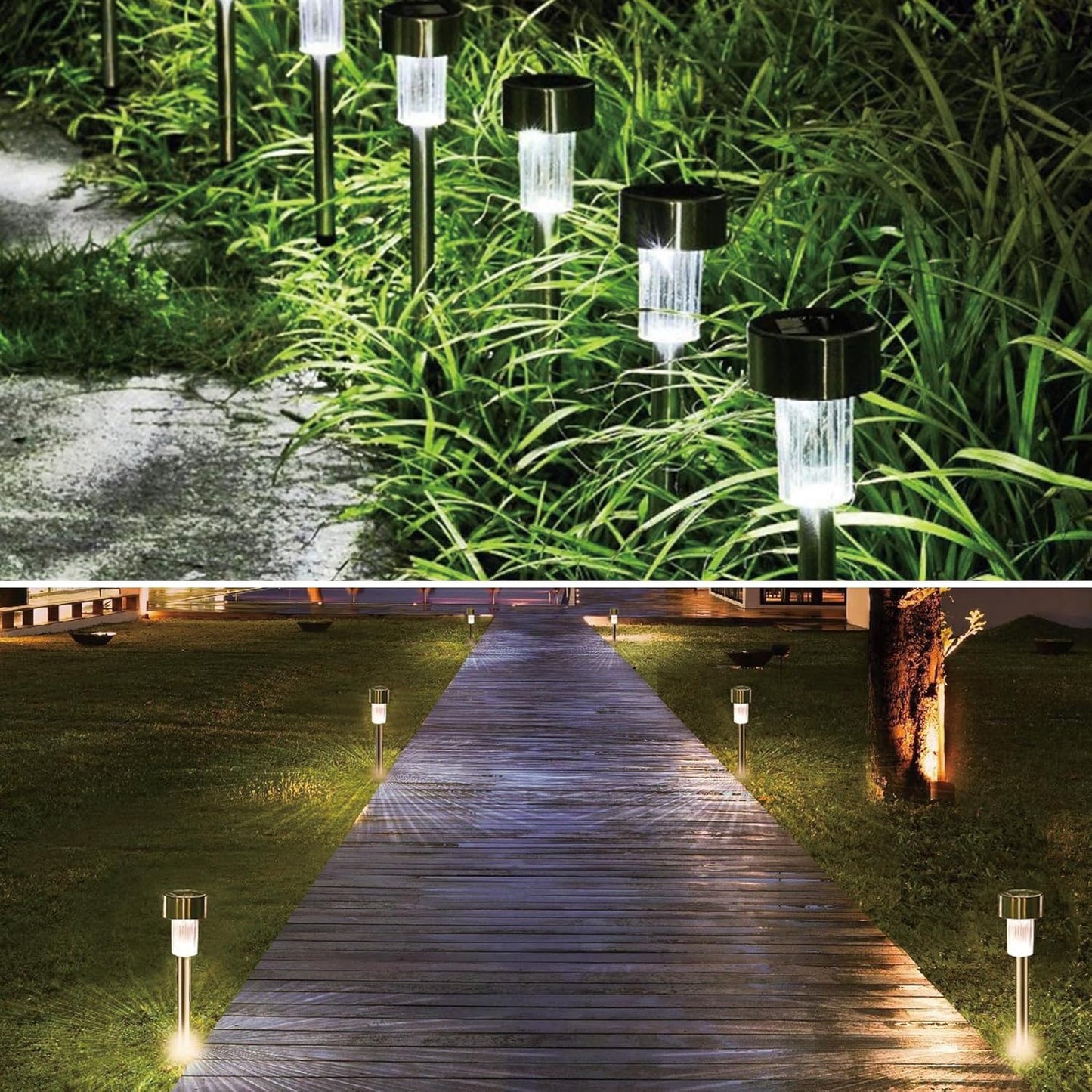 Luces LED jardín solares impermeables para exteriores