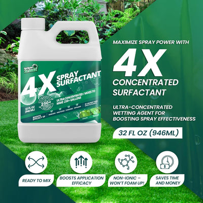 Tensioactivo no iónico 32oz 4X 250gal aerosol humectante