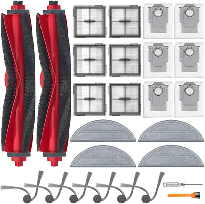 Kit accesorios Roborock Q10 S5 26 pzas 2 cepillos 6 filtros