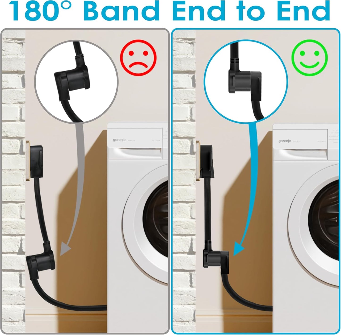 Cable adaptador secadora 3P a 4P NEMA 14-30P a 10-30R