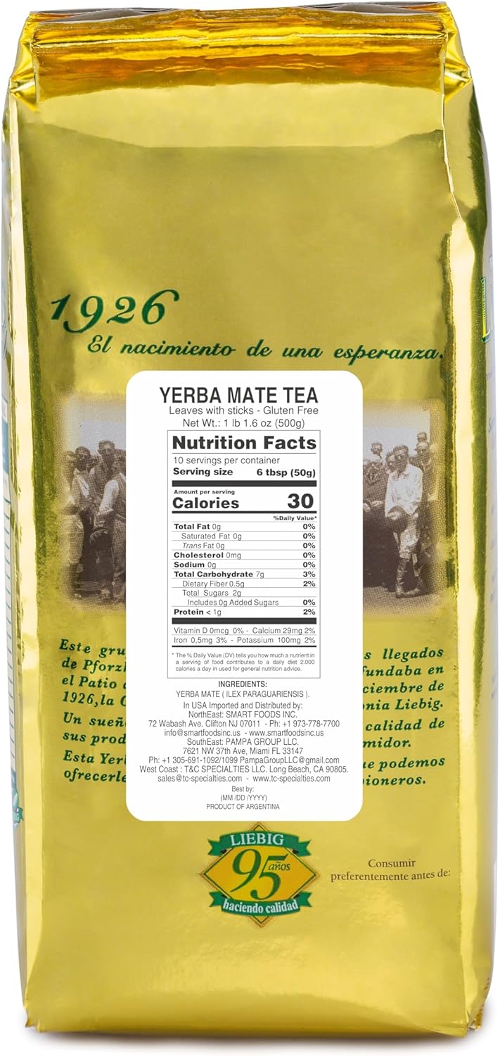 Yerba mate con tallos Liebig Original 1.1 lb