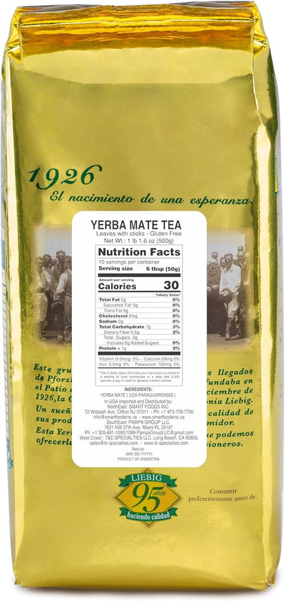 Yerba mate con tallos Liebig Original 1.1 lb
