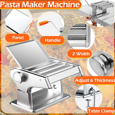 Kit fabricación pasta con máquina y accesorios