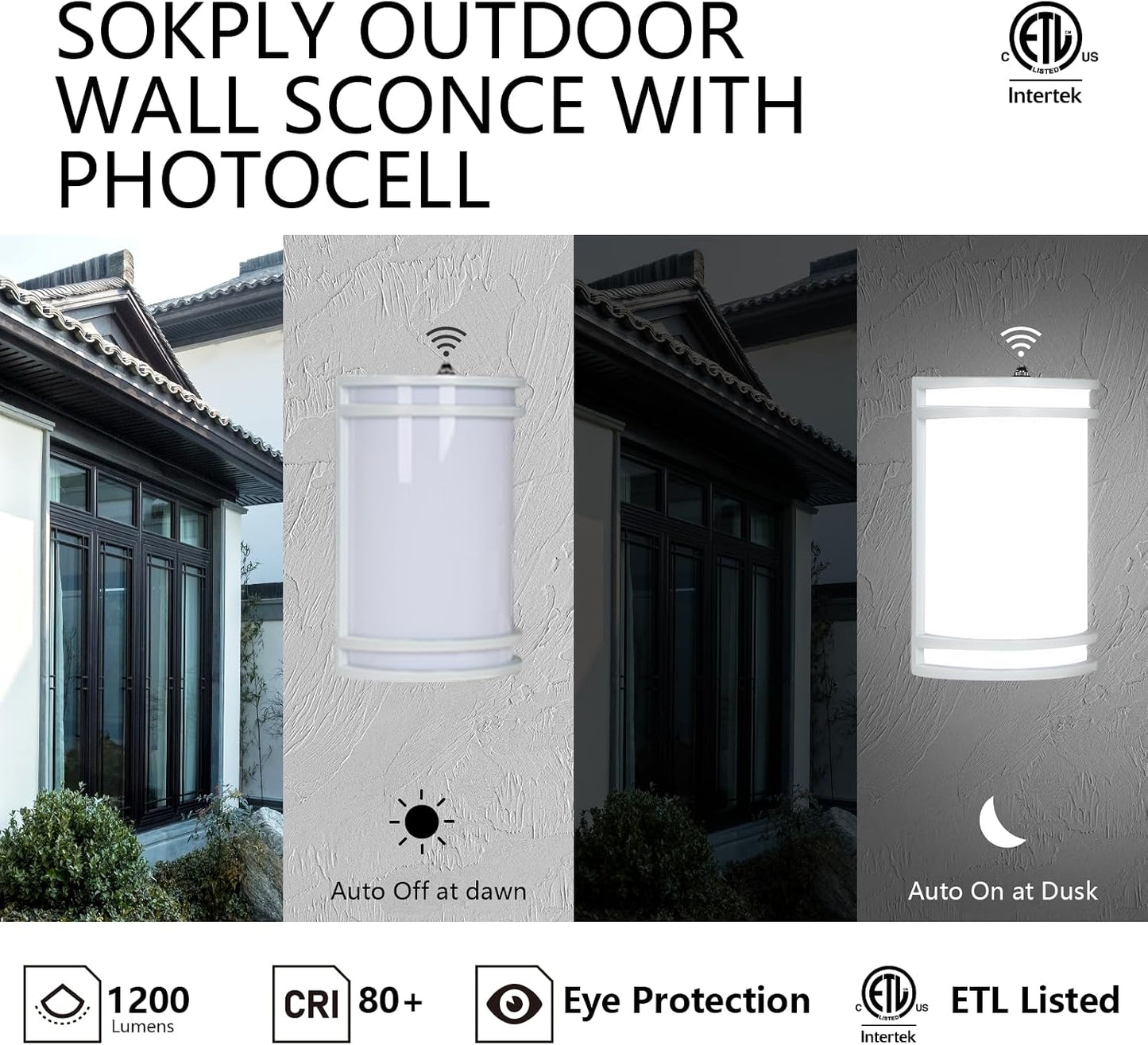 Luz porche 10pulg 15W 1200lm IP65 ajustable
