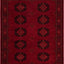 Alfombra rectangular 7x10ft color rojo y negro