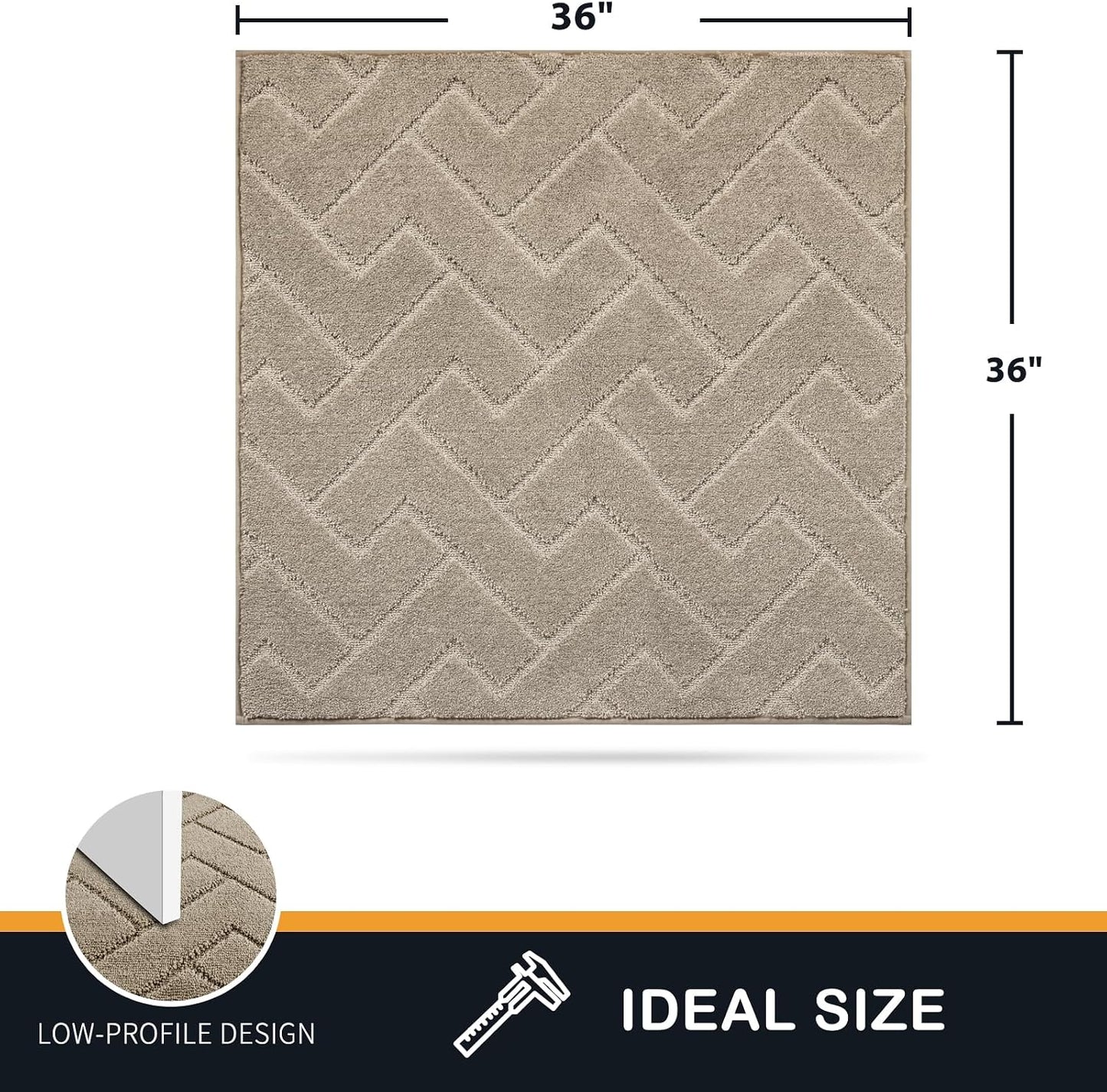 Tapete puerta 36x36pulg antideslizante absorbente para perro