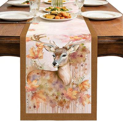 Camino mesa abstracto vintage doble capa impermeable 14.5x48pulg