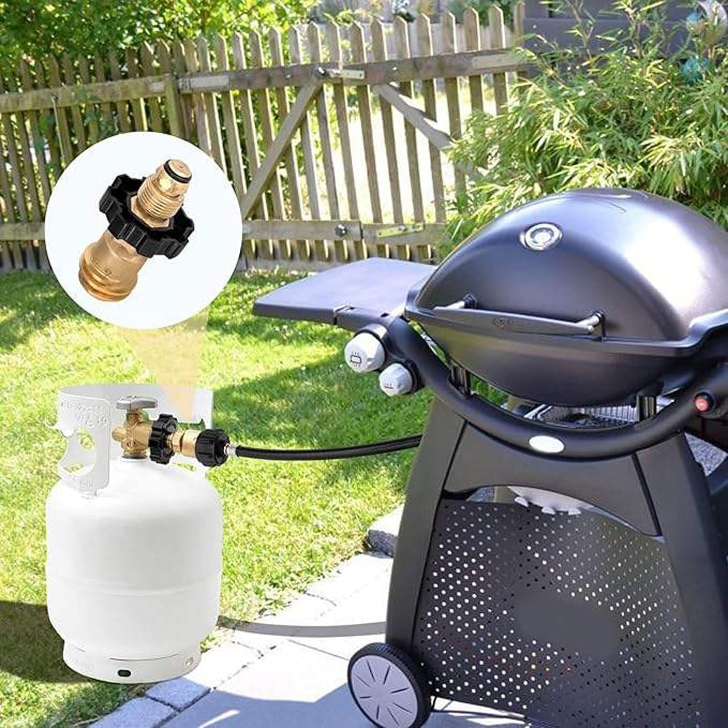 Adaptador tanque propano POL a QCC1 100lb