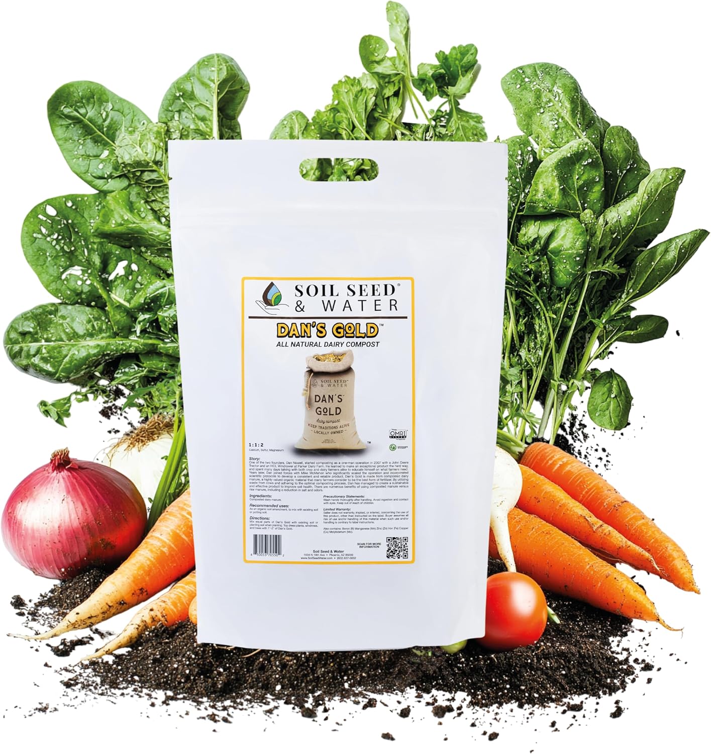 Compost lácteo orgánico envejecido para jardín y suelo