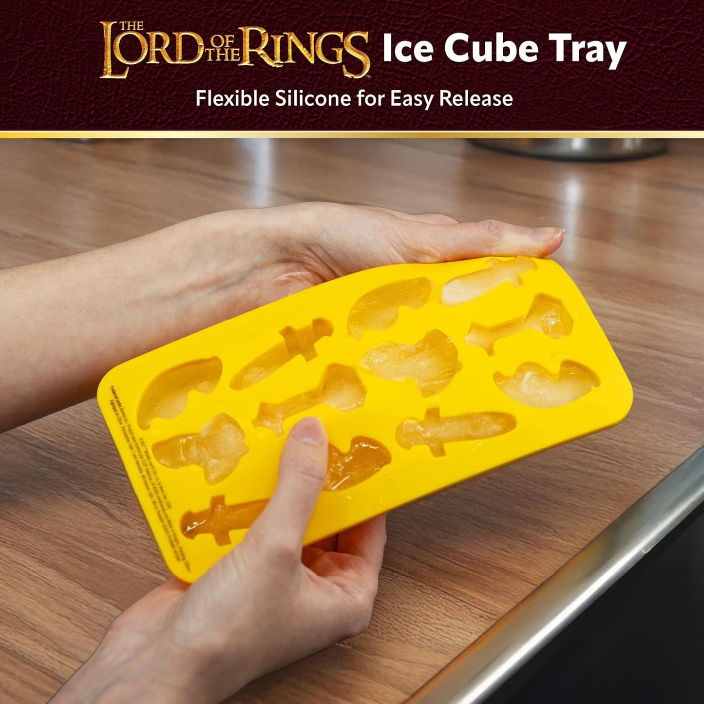 Bandeja para cubitos de hielo Lord of the Rings de 12 cavidades