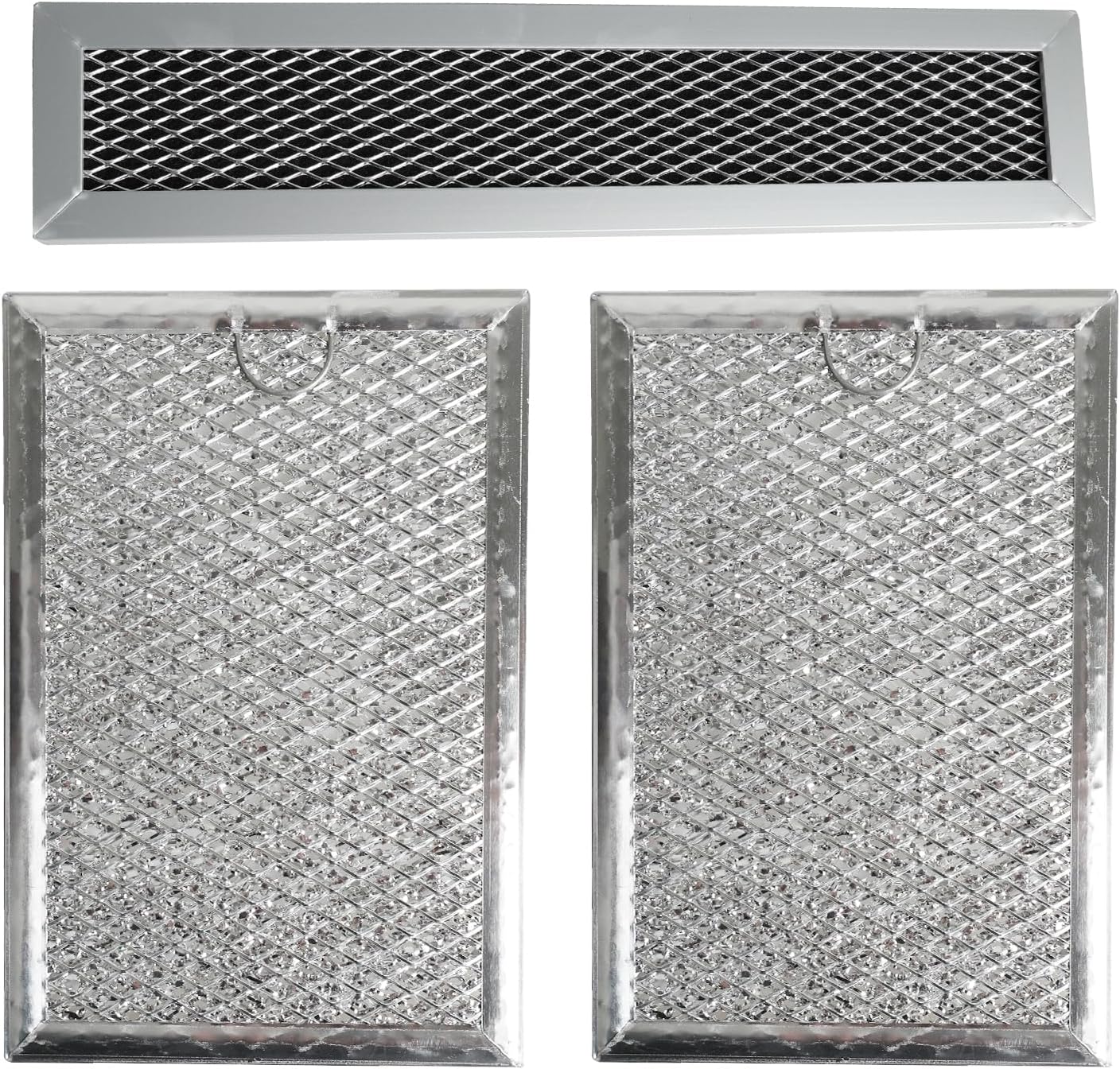 Juego de 3 filtros de carbón y grasa para microondas GE JVM3160RF