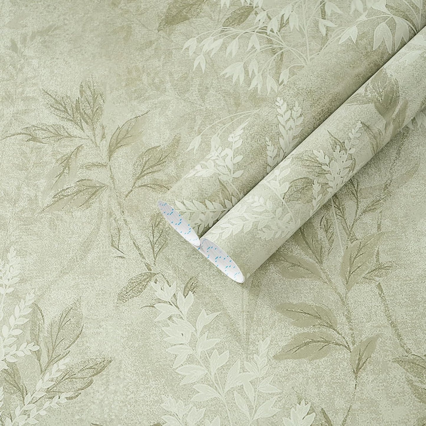 Papel tapiz autoadhesivo plantas vintage verde
