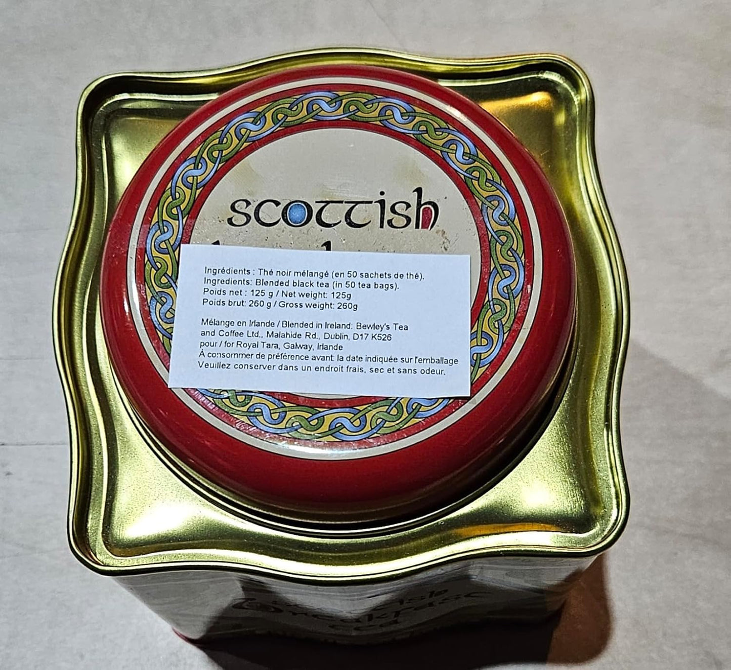 Caja de 2 Té Desayuno Escocés Royal Tara Asam Ceylón