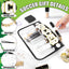 Bolsa maquillaje viaje impermeable PVC con parche chenilla