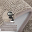 Alfombra pasillera rectangular 24x96pulg antideslizante absorbente