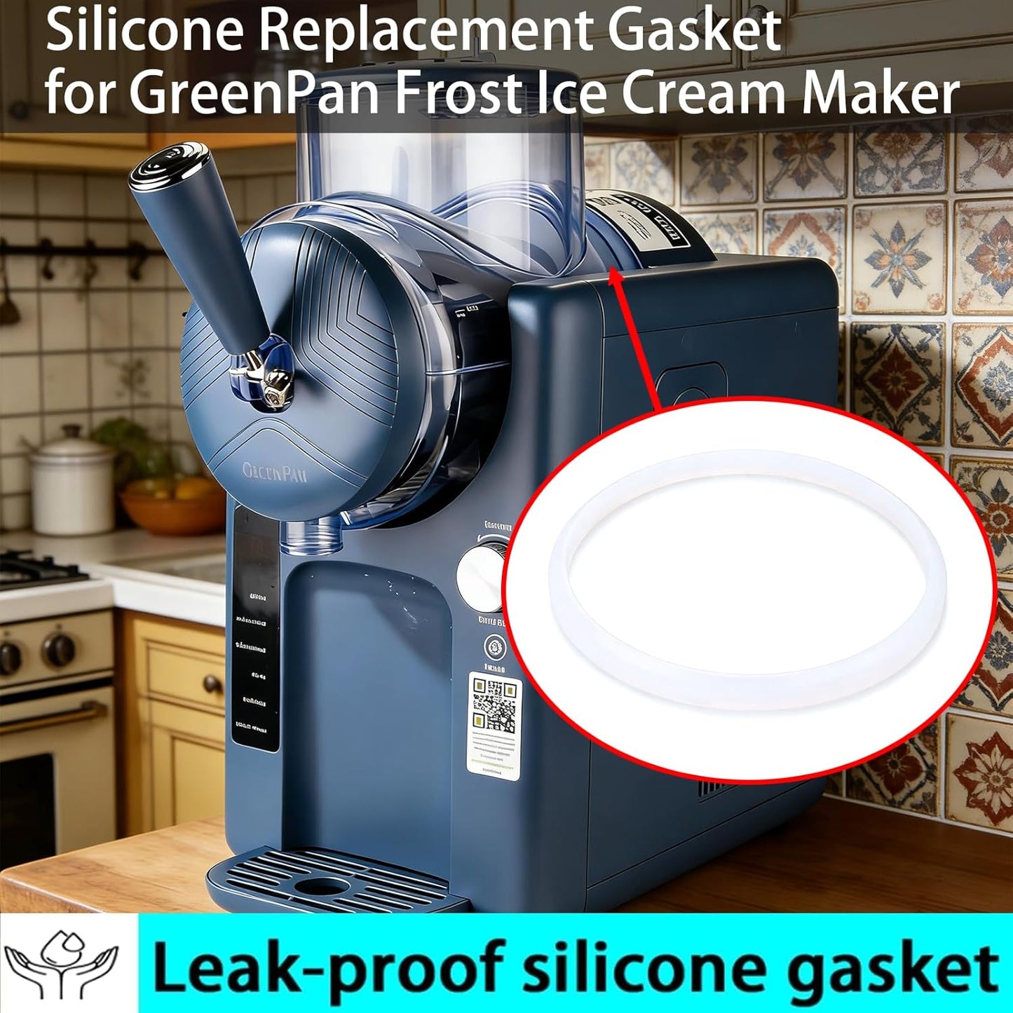 Junta silicona para máquina helado GreenPan Frost
