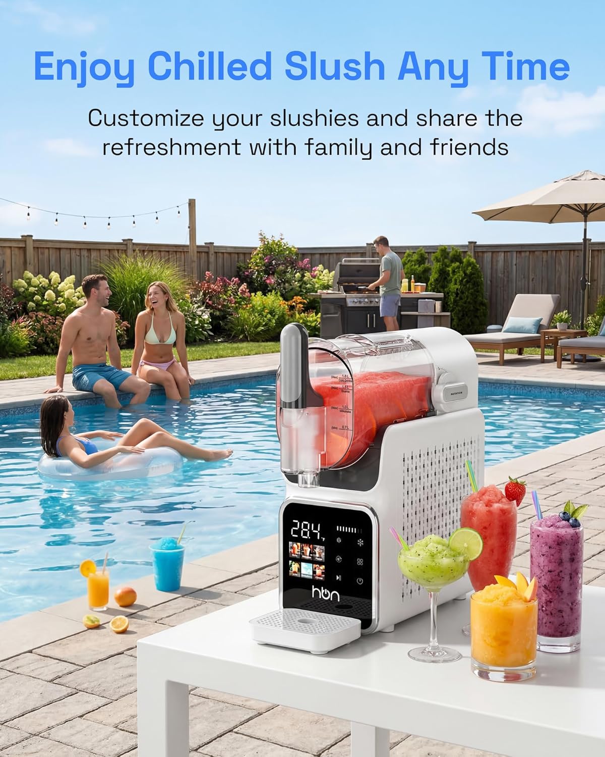 Máquina Granizados Hogar 68oz Autolimpiable 6 Ajustes