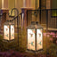 Lanternas solares colgantes para jardín decorativas