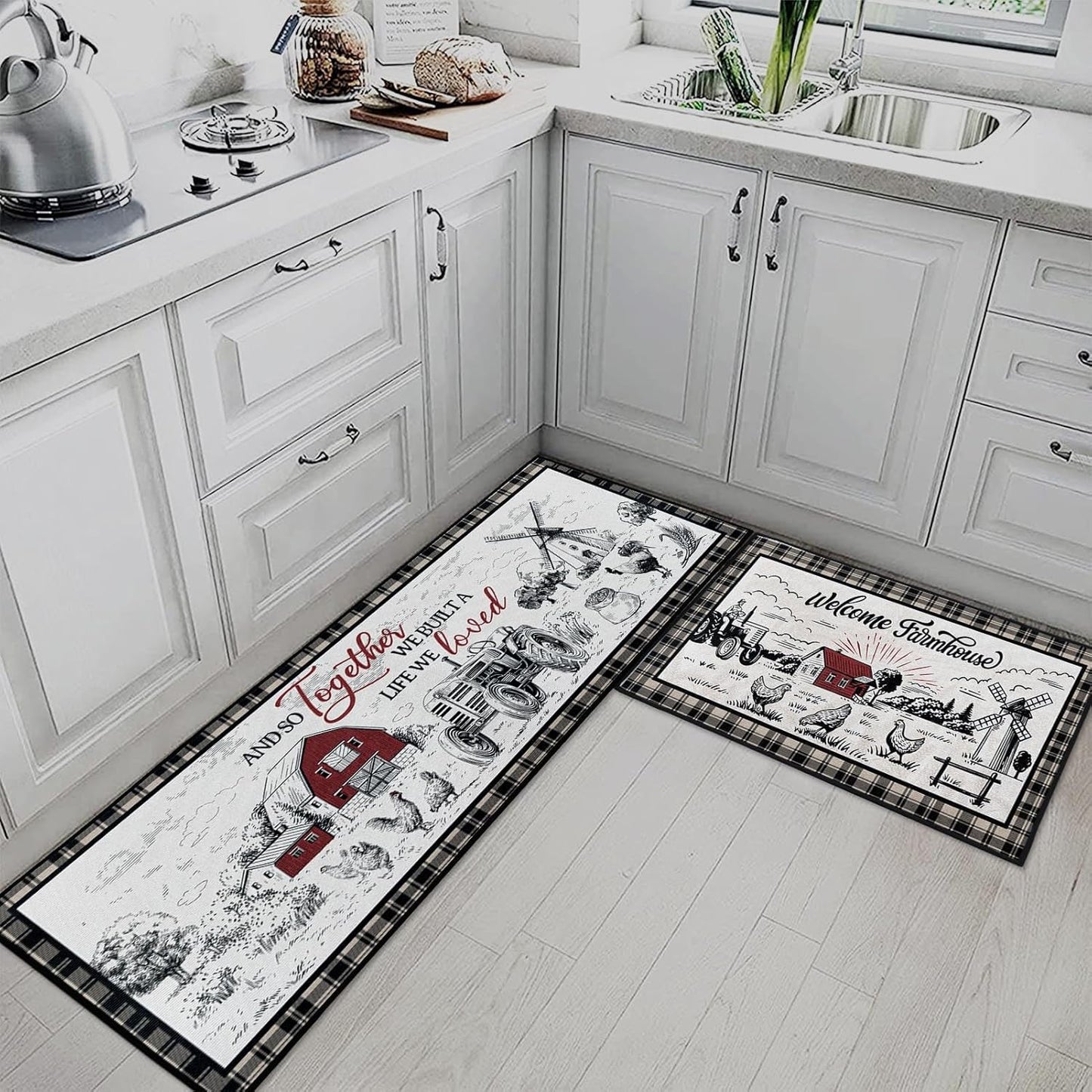 Alfombras antideslizantes de cocina vintage para el hogar