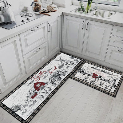 Alfombras antideslizantes de cocina vintage para el hogar