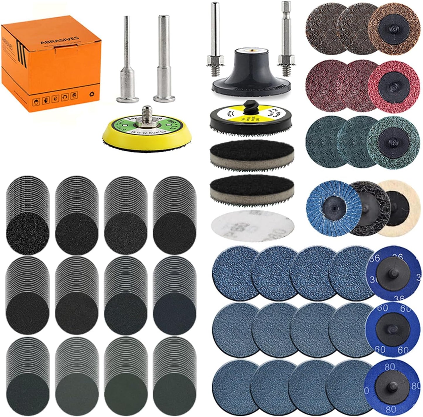274 Discos lijado 2pulg para taladro amoladora grano 36-5000
