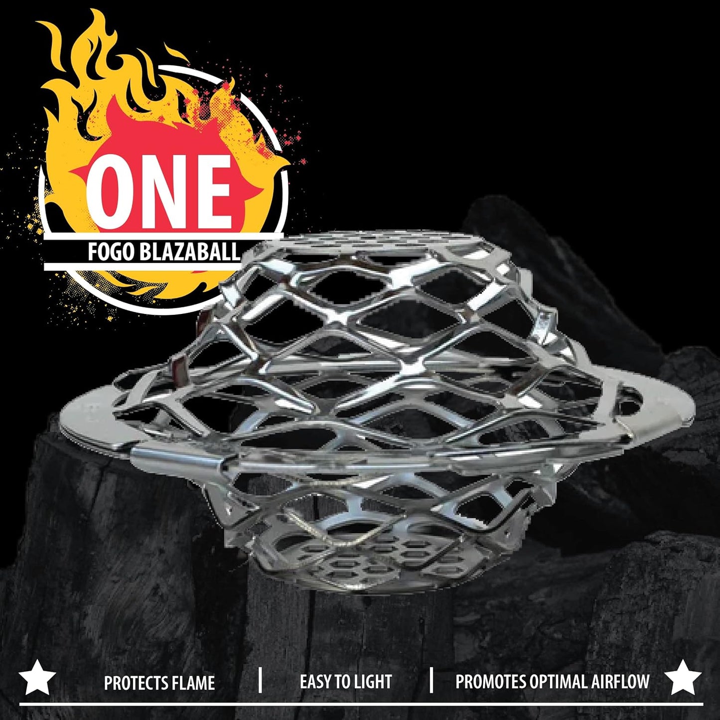 Accesorio arranque fuego para parrillas chimeneas plata