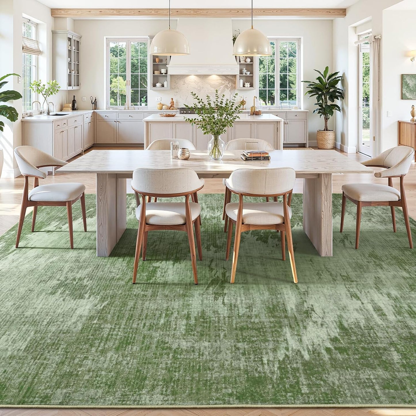 Alfombra área 4x6ft para sala suave antideslizante lavable