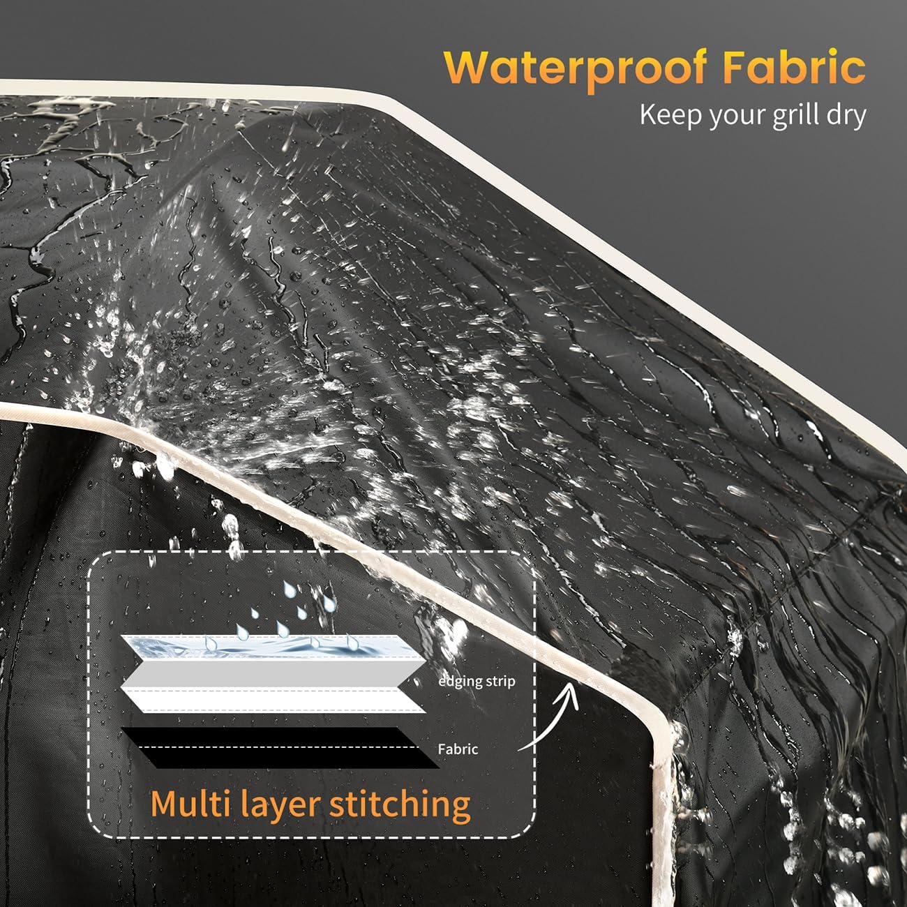 Funda parrilla al aire libre impermeable 64pulg