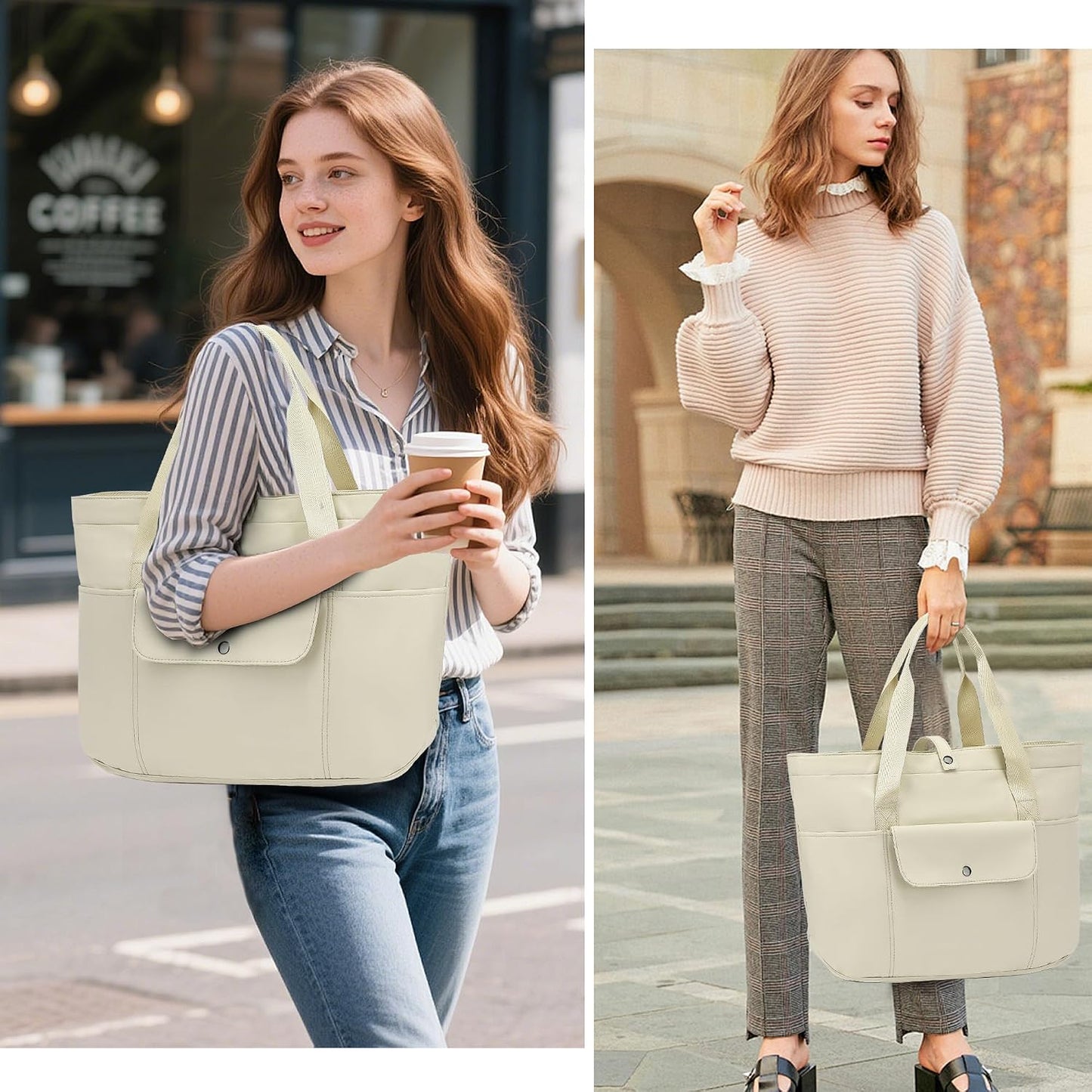 Bolso trabajo mujer plegable impermeable 20.9x6x14