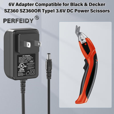 Cargador UL comp para tijeras Black & Decker SZ360 3.6V