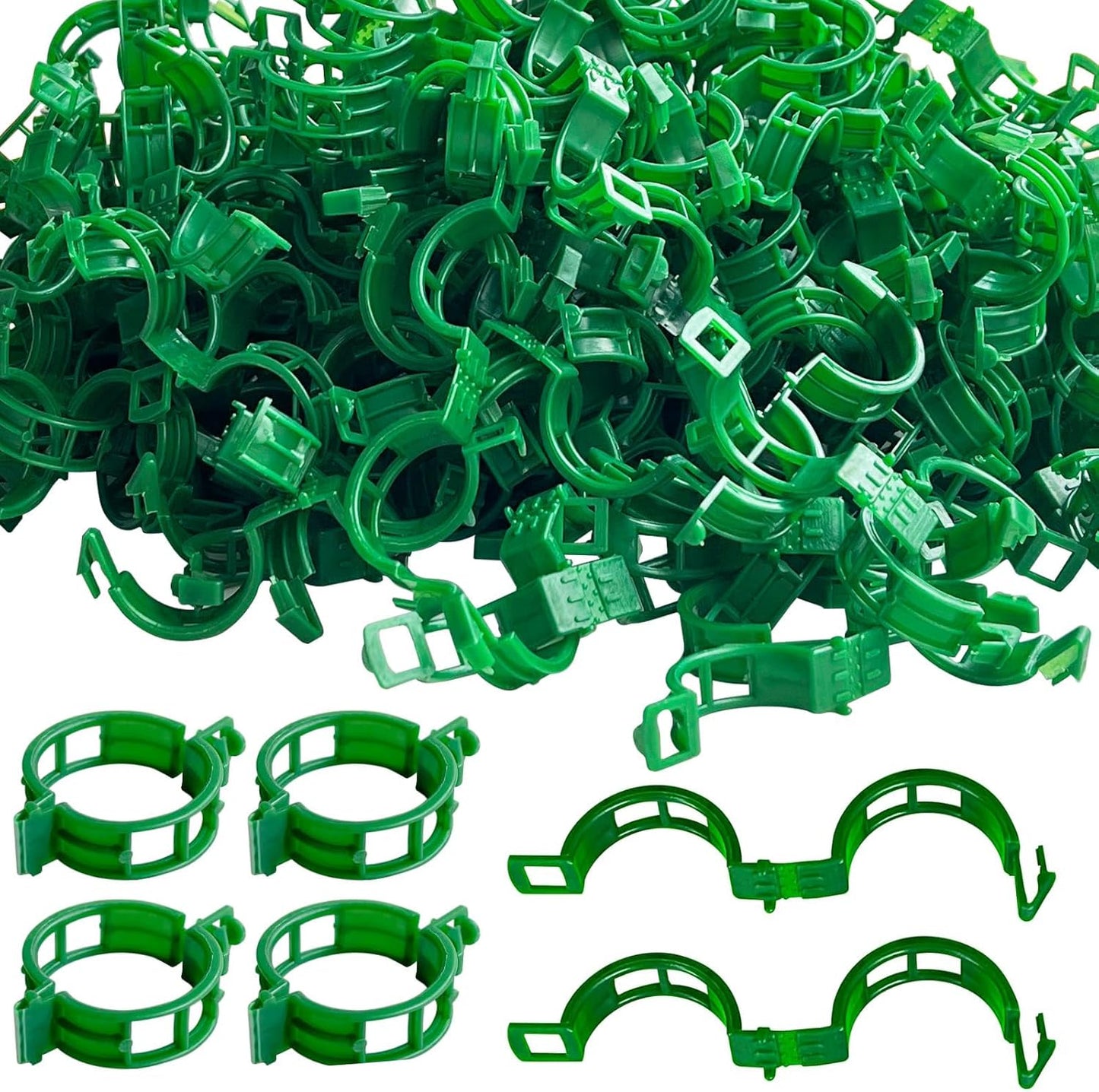 200 Clips Soporte Planta Reutilizables Plástico Seguros