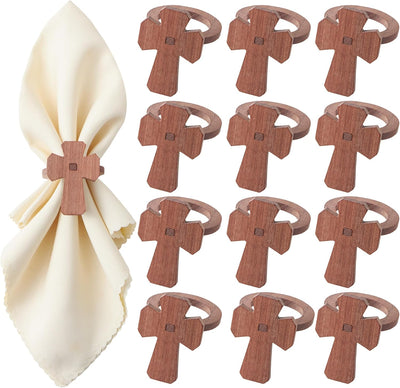 Set 12 servilleteros de madera Pascua primavera decoración mesa