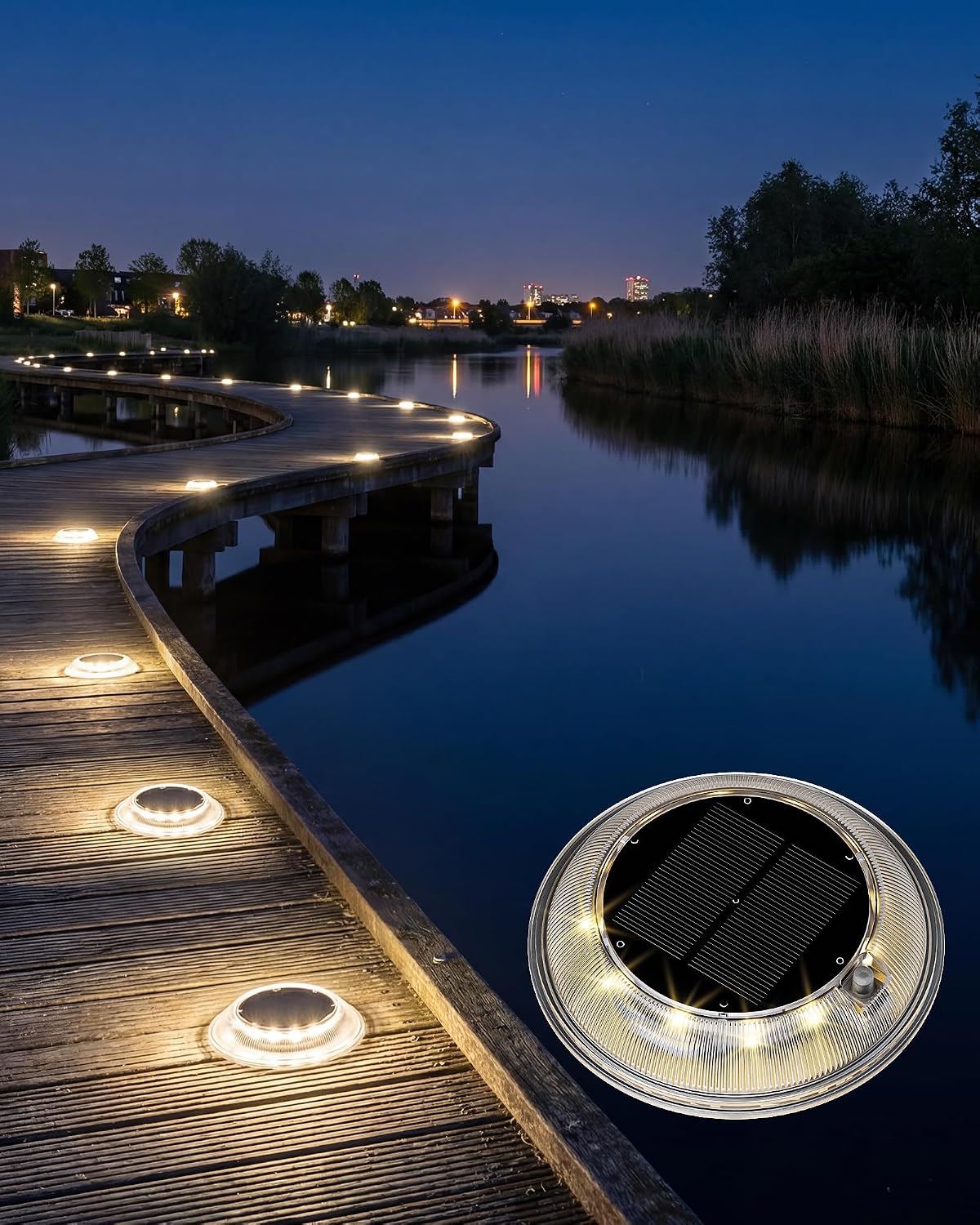 Luz solar para acera 3 modos color 6 Pzas
