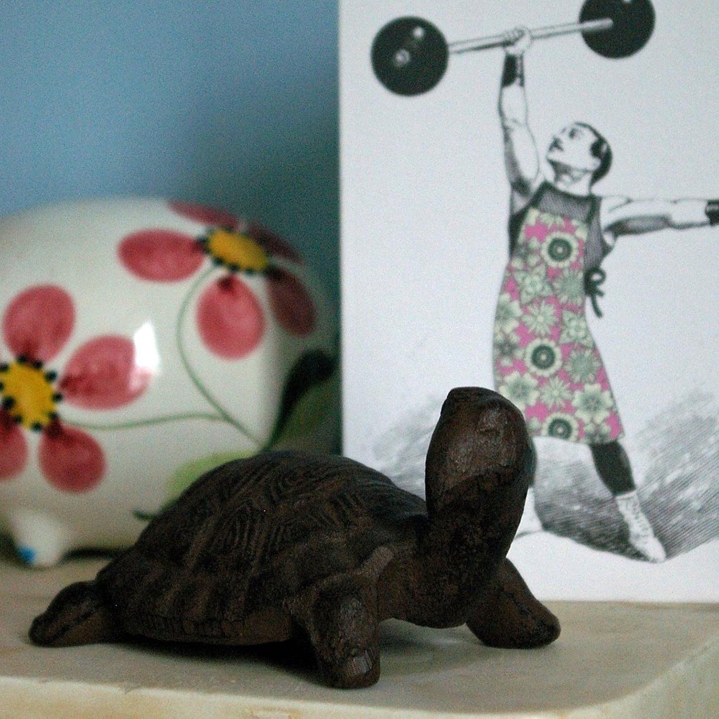 Tortuga decorativa hierro fundido pequeña