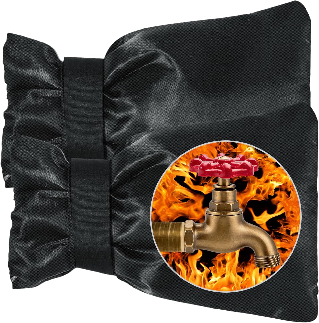 2 Fundas grifo exterior invierno protección congelación impermeable